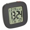 TFA 60.2542.10 budzik biurkowy zegar elektroniczny sterowany radiowo, czarny - OUTLET